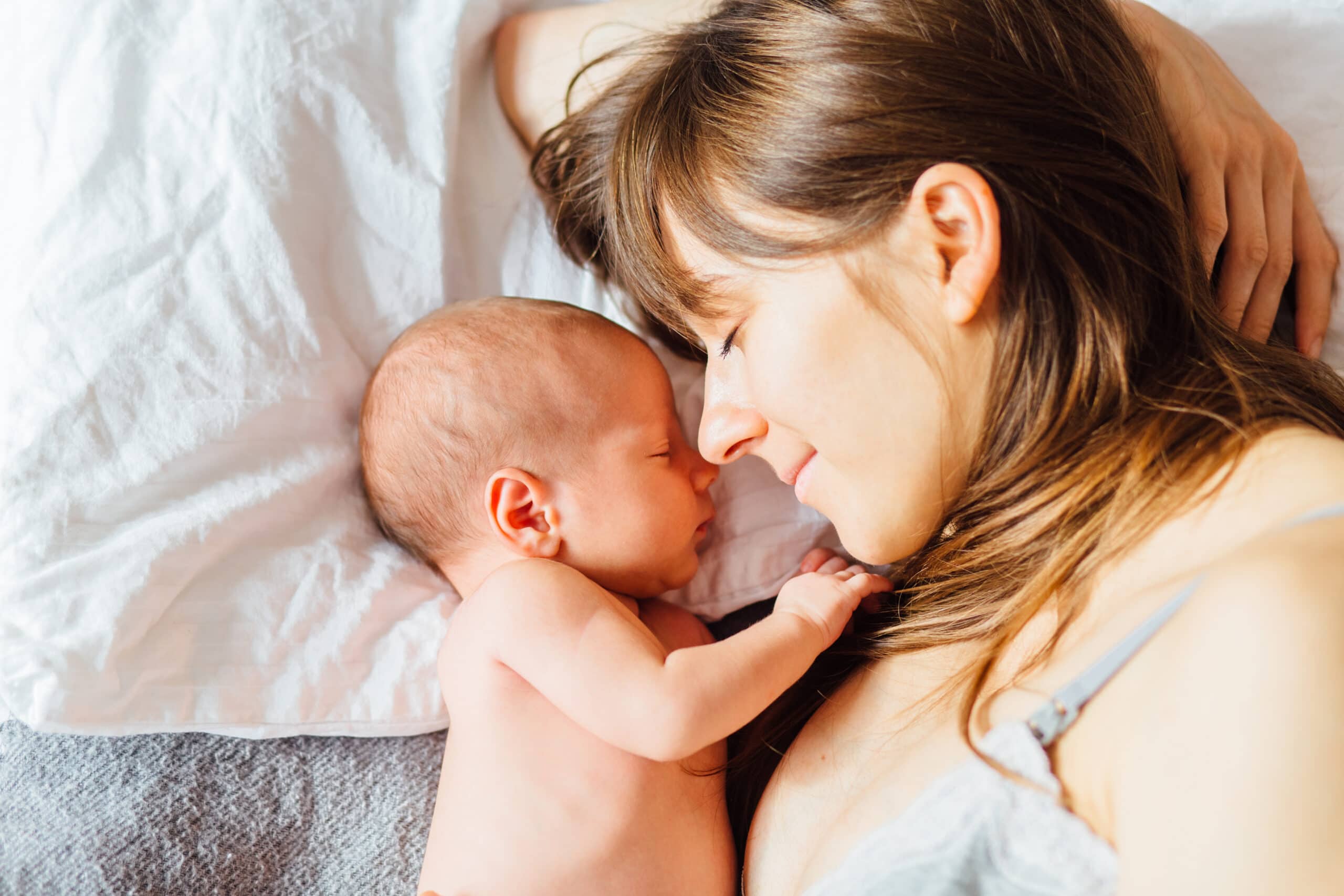 mother with newborn baby